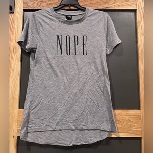 Modern Lux Gray 'NOPE' Graphic Tee